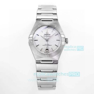 OM Factory Replica Omega Constellation Ladies 29MM White Dial Watch